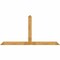 Ekena Millwork Portland Rough Sawn Timber Gable Bracket, Western Red Cedar, 108"W x 54"H x 2"D x 6"F, 12/12 Pitch GBW108X54X0206POR00RWR - alternate 1